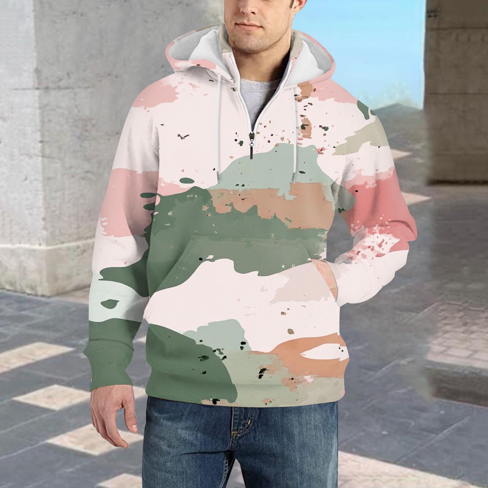 

Весенняя и мужская толстовка с воротником-стойкой — это повседневные свитера для активного отдыха, топы M белый