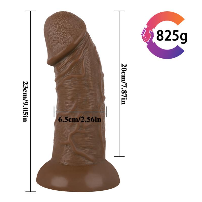 Shuanghui Eggless Dildo Sucker Big Penis Diameter 6.5cm Adult Erotic Sex Products