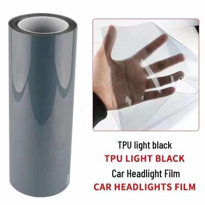 TPU Smoked Black Film: Headlight Protection & Scratch Repair with Light Color Change for Car Lights and Taillights.