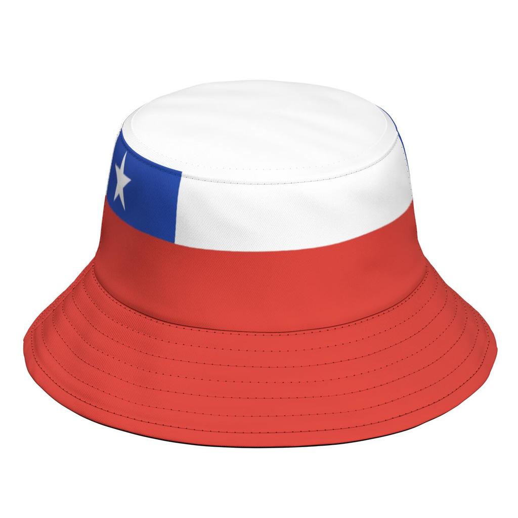 Chile Fisherman Hats Custom Made Name Number Team Logo Bucket Cap Republic Travel Spanish Nation De Chilean Flag Headgear