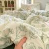 Korean Girls Strawberry Bedding Sets Bed Sheet Duvet Cover with Pillowcase Queen King Size Quilt Cover Set Soft Bed Linen Set