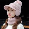 Hat Balaclava Set Beanie Scarf Set Winter Warm Knit Hat Scarf Set Skullies Beanie Men Ear Head-Neck Cover Ski Beanie Hat