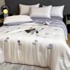 Class A Maternal and Infant Grade Ice Silk Fabric Breathable Hand-embroidered Light Luxury Pattern Cool Feeling Breathable Quilt