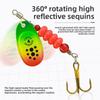 Fishing Lure Kit 5PCS 67G Spinner Bait Metal Trout Bass Salmon Pike Catfish Zander Marlin Freshwater Saltwater Midwater Bottom