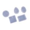 Square Crystal Epoxy Pendant Silicone Mold with Mirror Surface