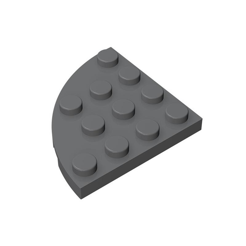 10 KUSŮ 30565 1Deska Kulatý Roh 4 x 4 Kostka Moc Barva Kompatibilní s Kostkami DIY Dětská Hračka Montážní Díl