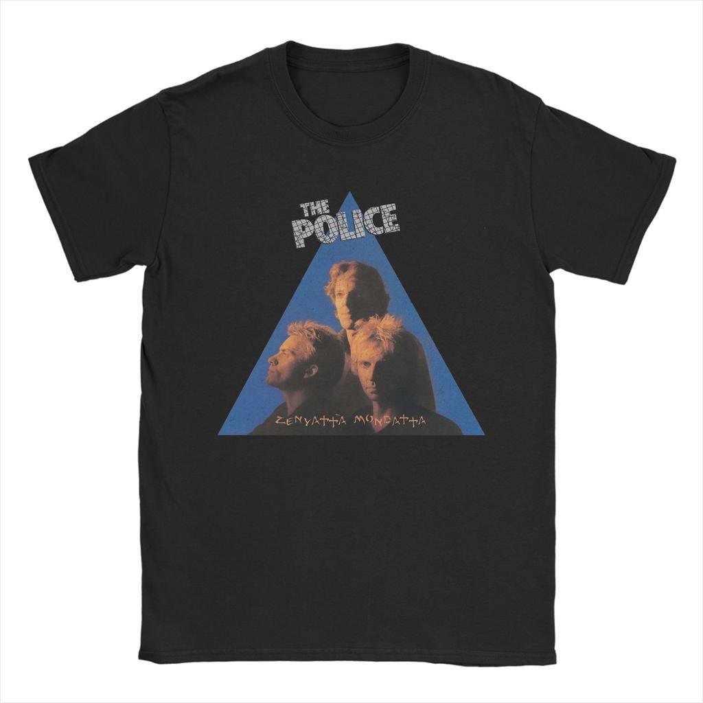 Men Synchronicity  The Police T Shirt  Cotton Clothes Awesome Short Sleeve Round Neck Tees Birthday Present TShirts