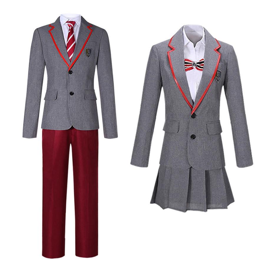 School Elite Cosplay Costume Jk Campus British Style Uniform Cotton Trendy Blend