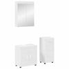 Bathroom Furniture Set TULUM 3 Pcs White 60 X 34 X 63 Cm