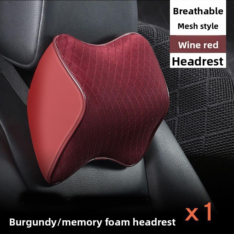 Car Headrest Waist Pillow Car Memory Cotton Neck Pillow Car Seat Car Pillow Back Pad Support Comfortable