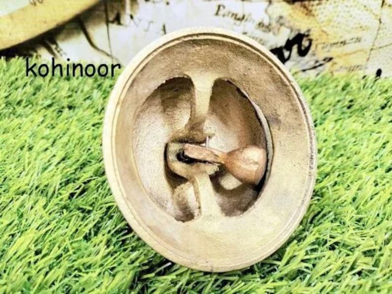 Brass Reception Bell: Ornate Desk Counter Service Bell