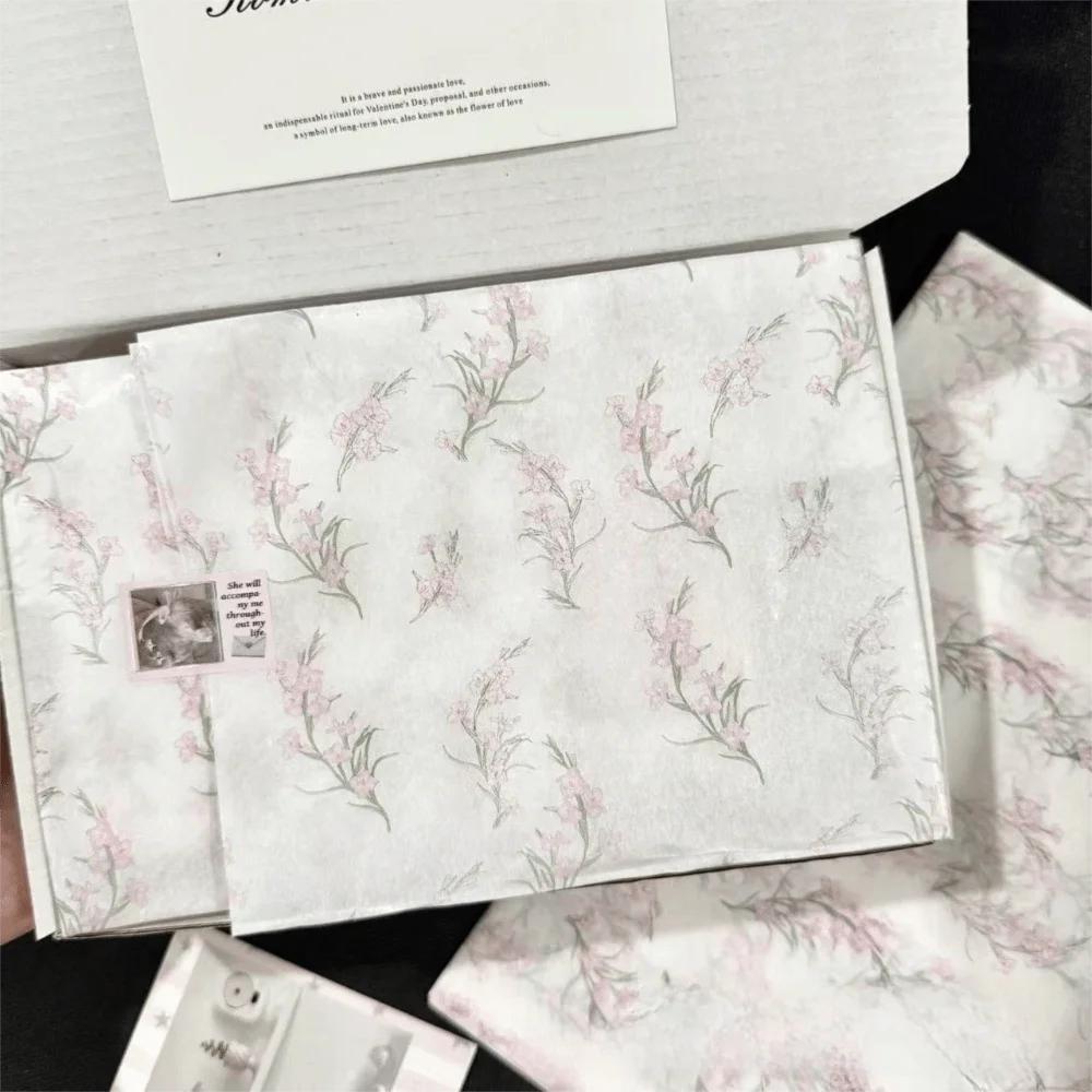 10PCS Hand-rubbed Bowknot Sydney Paper Cotton Texture Bowknot Design Cotton Paper Gift Wrapping Flower Wrapping