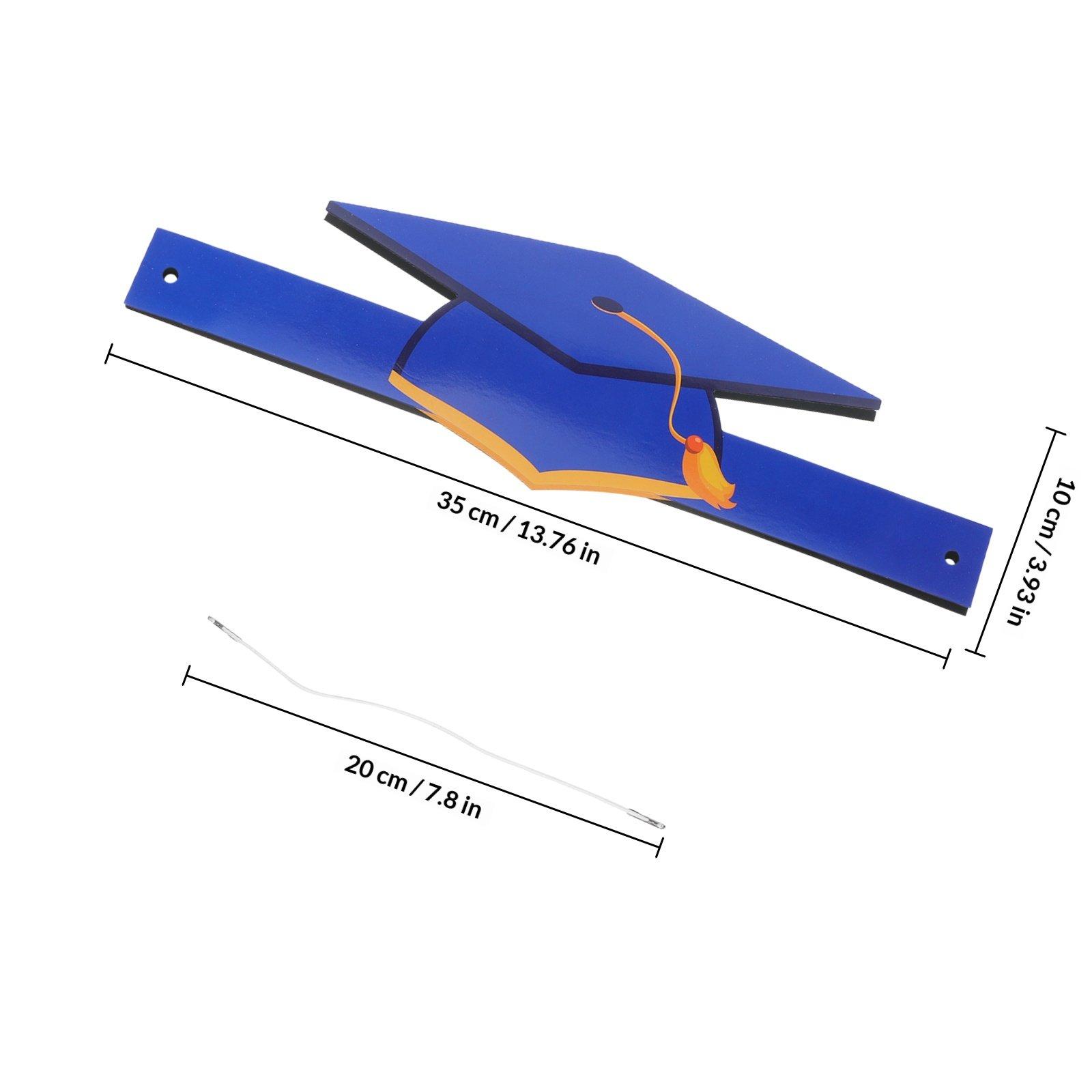 

36Pcs Paper Graduation Hats DIY Craft Caps Graduation Party Favor Bulk Supply Decor Grad Hats Hat Party Cap DIY синій