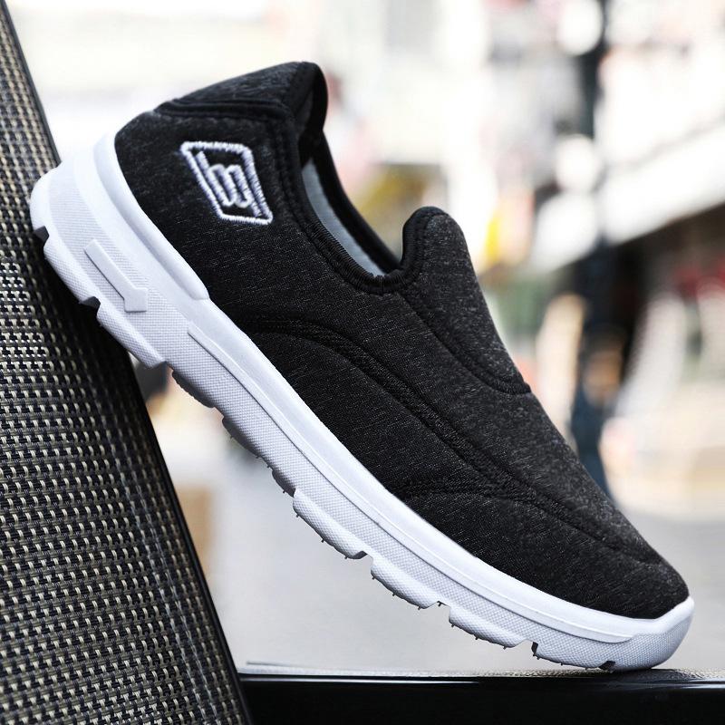 Shoes men's casual shoes versatile old Beijing cloth shoes men's and women's same single shoes soft sole comfortable walking shoes shallow mouth men's