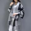 Thick Shawl Women Sweater Plaid Knitted Cardigans for Autumn and Winter Outfits