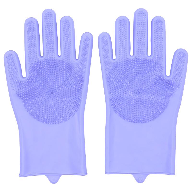 

Перчатки для купания питомцев, Защищающие от царапин и укусов, Принадлежности для чистки собак и кошек, Щетки для купания и массажа для собак и кошек породы золотистый ретривер фиолетовый