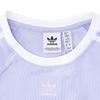 Adidas Originals Round Neck Comfortable Casual T-Shirt With Raglan Sleeves Women Tops Purple JC8706