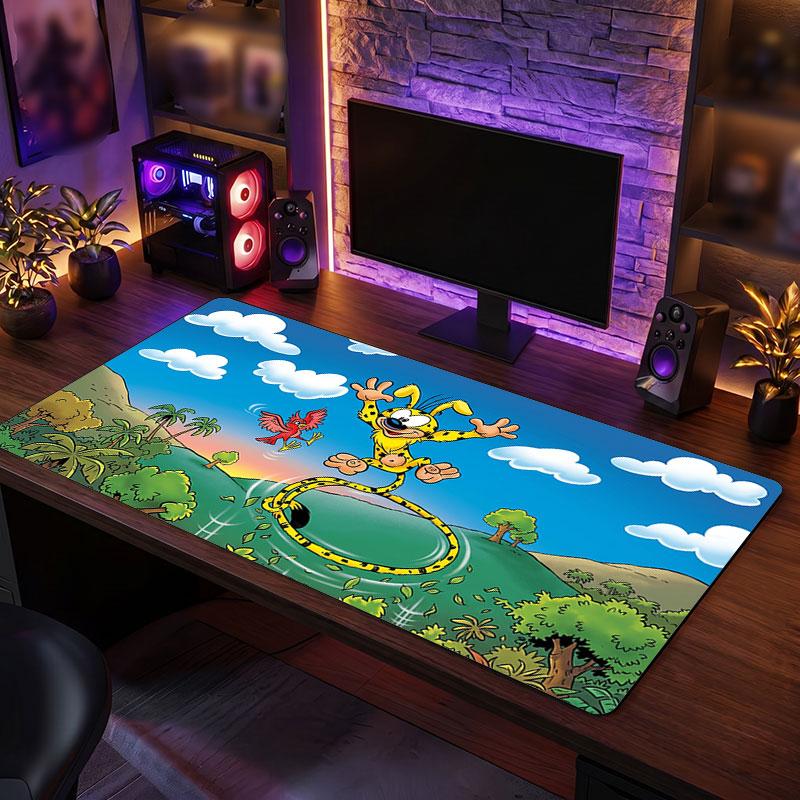 Big Mouse PadMarsupilami Extended Soft Desk Mat Gaming Office Computer Table Decor Mat