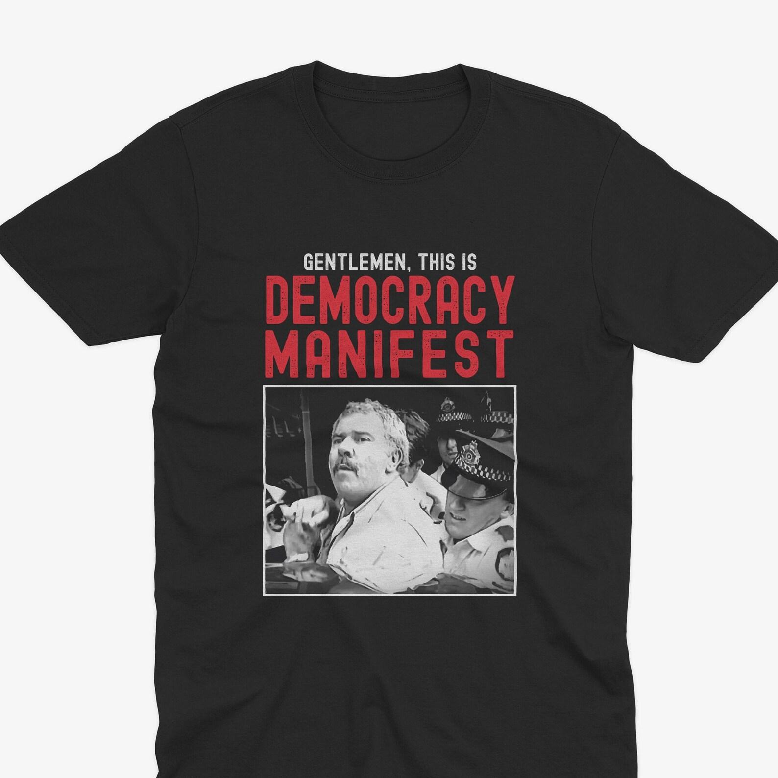 This Is Democracy Manifest T-Shirt, Succulent Chinese Meal, Know Your Judo Well, Chinese Meal T-Shirt, Jack Karlson T-Shirt M