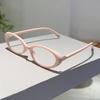 Oval Glasses Women  New Vintage Korean Style Blue Light Blocking Optical Frames Trendy Simple Decorative Eyeglasses