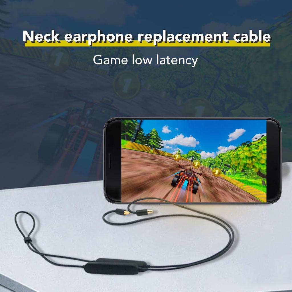 Sennheiser IE100 Pro IE400 Pro IE500 Pro Bluetooth Headphone Cable Adapter with Mic Controller Neck Headphone Cable Replacement Earphone MMCX Adapter