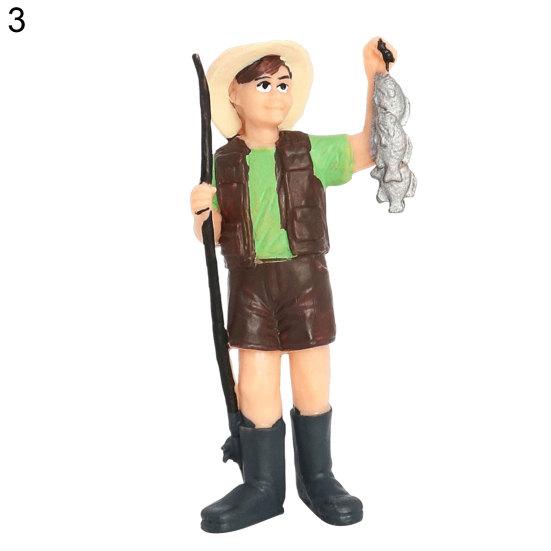 Worker Farmer Action Figure PVC Model Simulation Figurine Mold Decor Toys Gift
