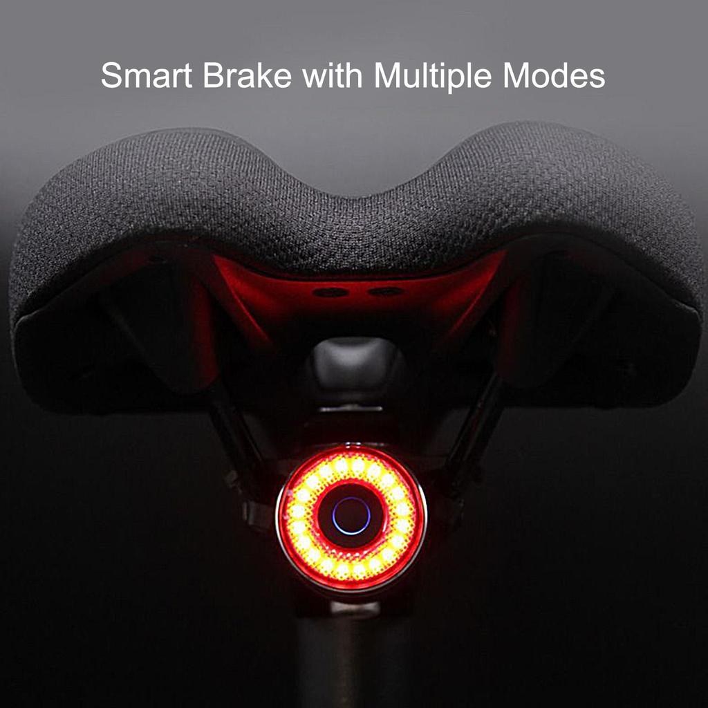 Bicycle Brake Light Smart Bike Back Sensing Light Cycling Brake Sensing Lamp For Cycling Mountain Road Daily Commuting Camping