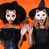 White DIY Hand-Painted Mask Paintable Blank Mask Craft Half Face Mask  Prop