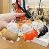 Cartoon Maneki Neko Pendant Get Rich Horse Year Pendant Funny Car Keychain  Home Decor