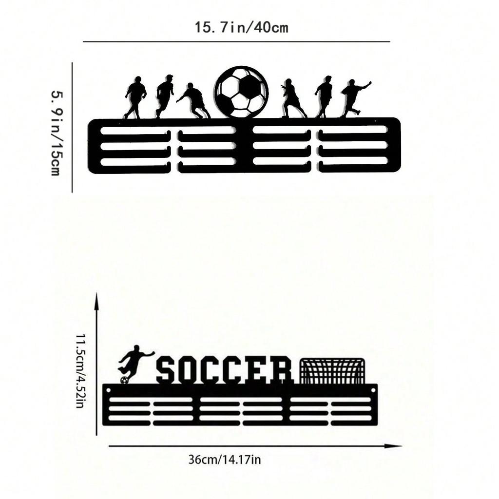 Gothic Metal Wall Shelf Sports Decor Display Storage Durable Rustproof