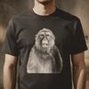Vintage Monkey Graphite Sketch T Shirt Retro 90s Bootleg Weird Core Streetwear Vintage Stylish Homme Soft Comfortable