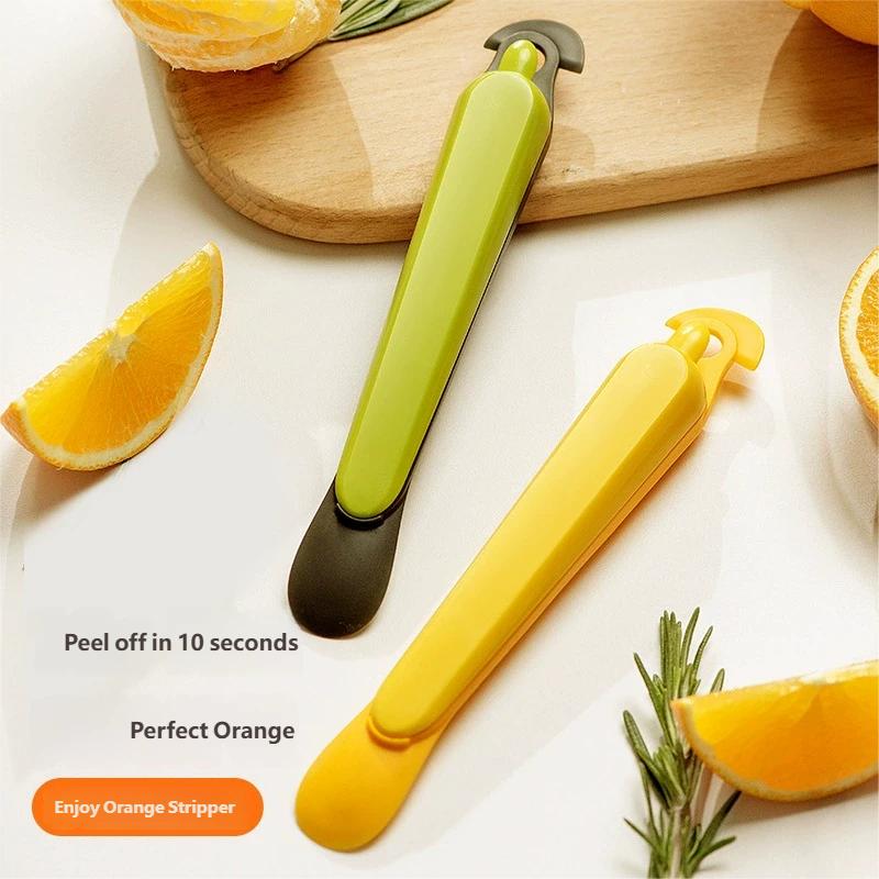 Kitchen Multifunctional Portable 420 Stainless Steel Orange Peeler, Household Fruit Peeler, Jelly Box Opener
