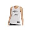 Logo Print Round Neck Sleeveless Sports Tank Top Women Tops White DA5402-100