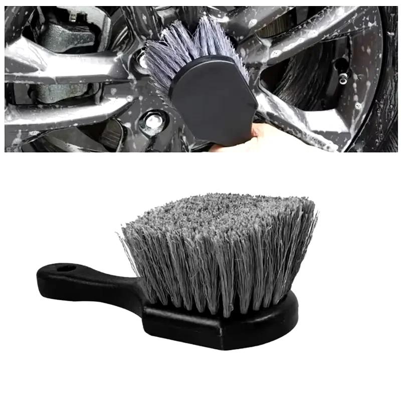 Car Wheel Cleaning Brush Detail Brush Short Handle Tire Rim Washing Brush Vehicles Cleaning Maintain Accessories Set For Auto In