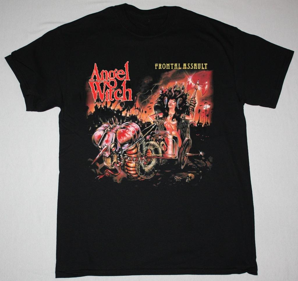 Frontal Assault Album Angel Witch Band Shirt Unisex Alle Größen LO390