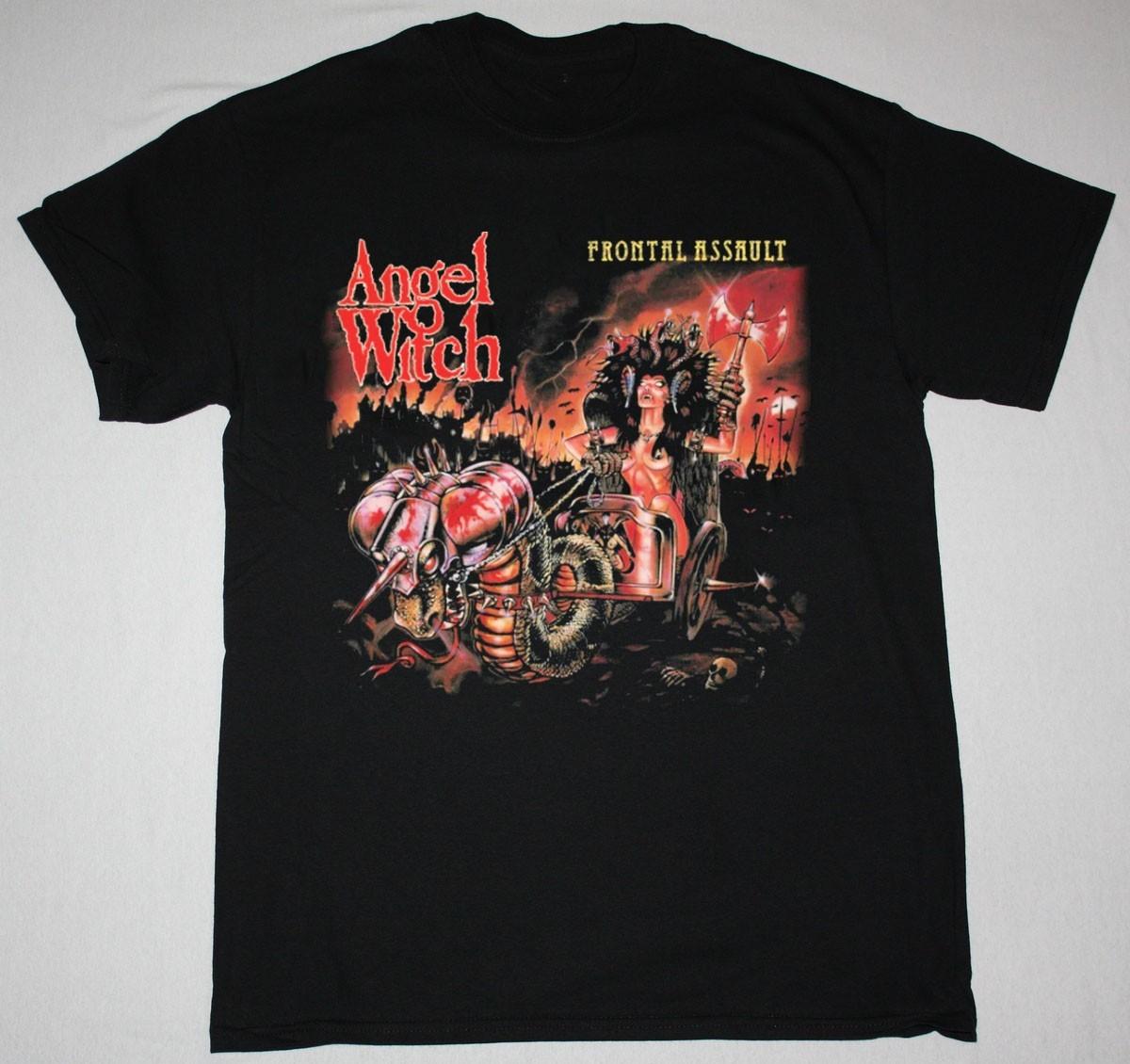 Frontal Assault Album Angel Witch BAnd Shirt Unisex All Size LO390 L