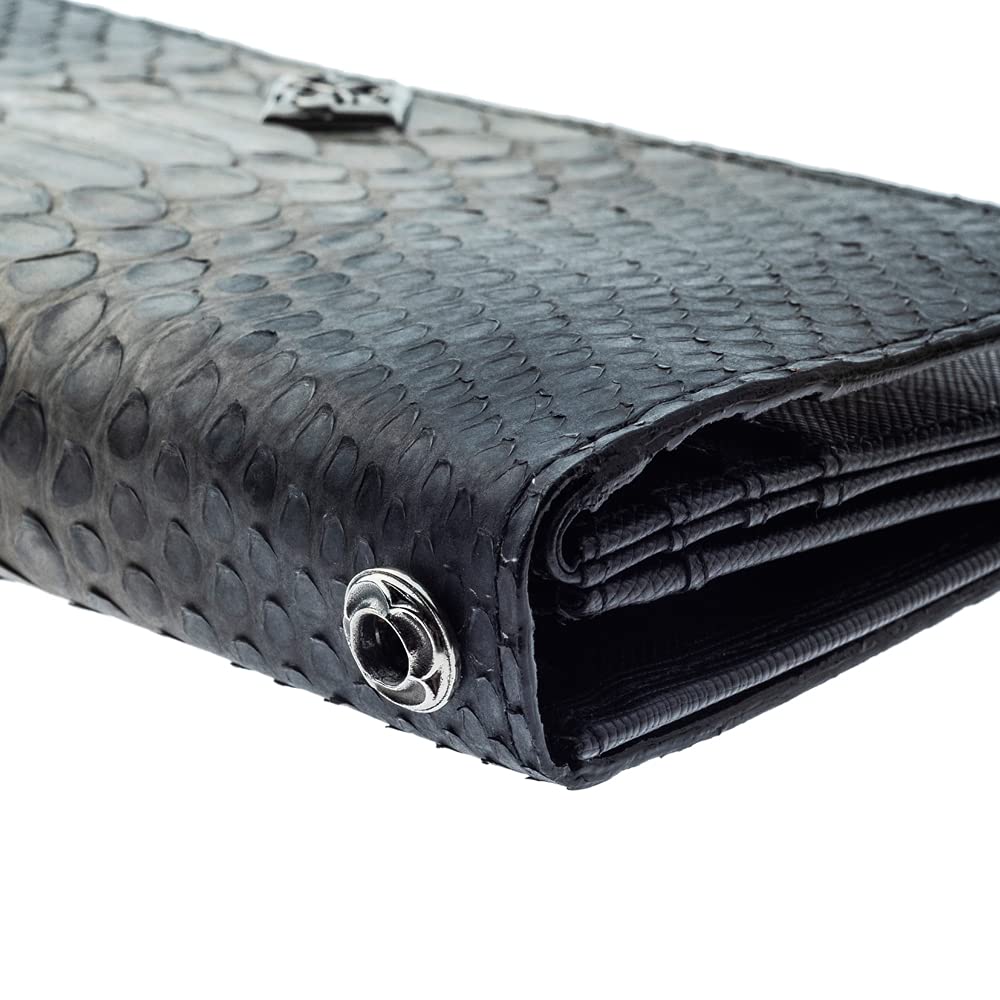Artemis Classic Gray Python Long Wallet ACW0024