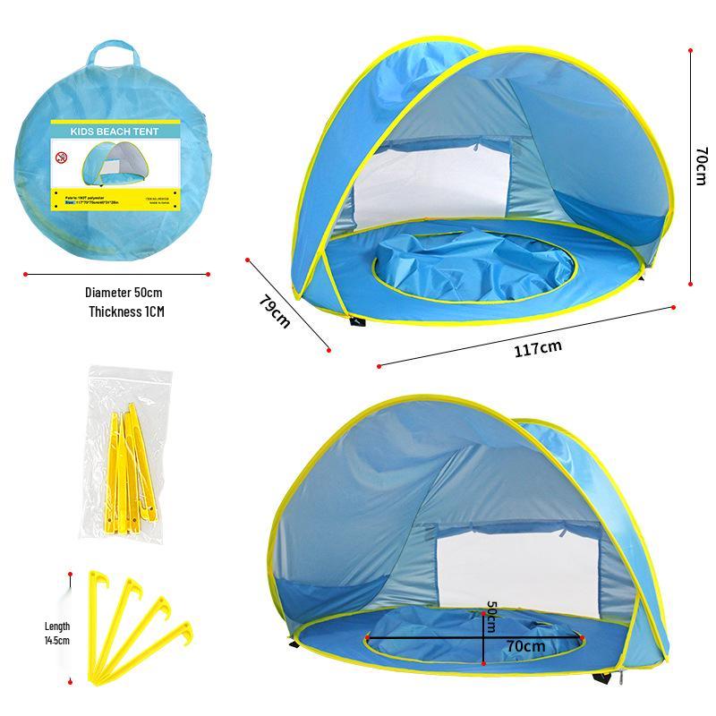 Children's Outdoor Beach Tent Sunshade and Water Play