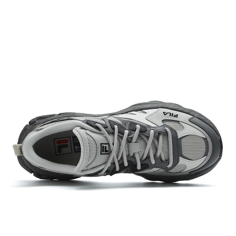 FILA Fern Fashion Sports Retro Versatile Non-Slip Durable Low-Top Casual Shoes Men sneaker Feather-Gray F12M431110FFW
