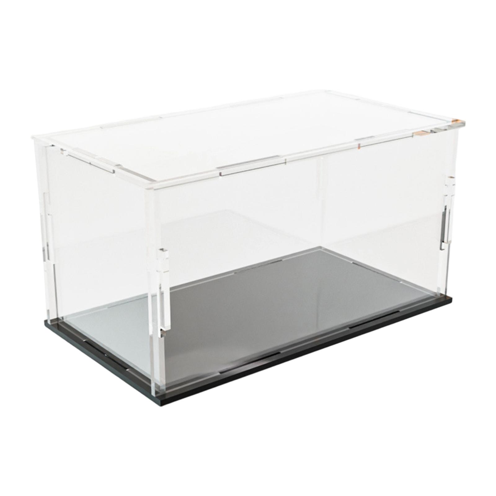 1Pcs Acrylic Model Car Display Case 1: 24 Scale Clear diecast Display Boxes with Black Base Model Car Storage Case