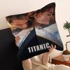 Titanic Movie Poster Classic Romantic Love Maple Design Cushion Cover Happy Autumn Harvest Decor Holiday Decorati Pillow Cover