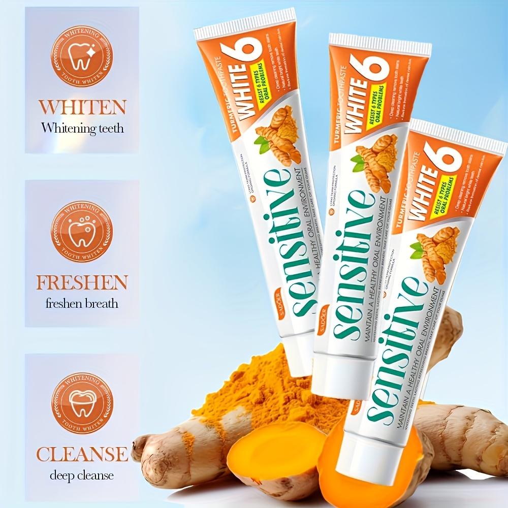 Turmeric Toothpaste - 1 Pack. Improves Breath, Deep Cleansing & Whitens Teeth, 100g Per Tube