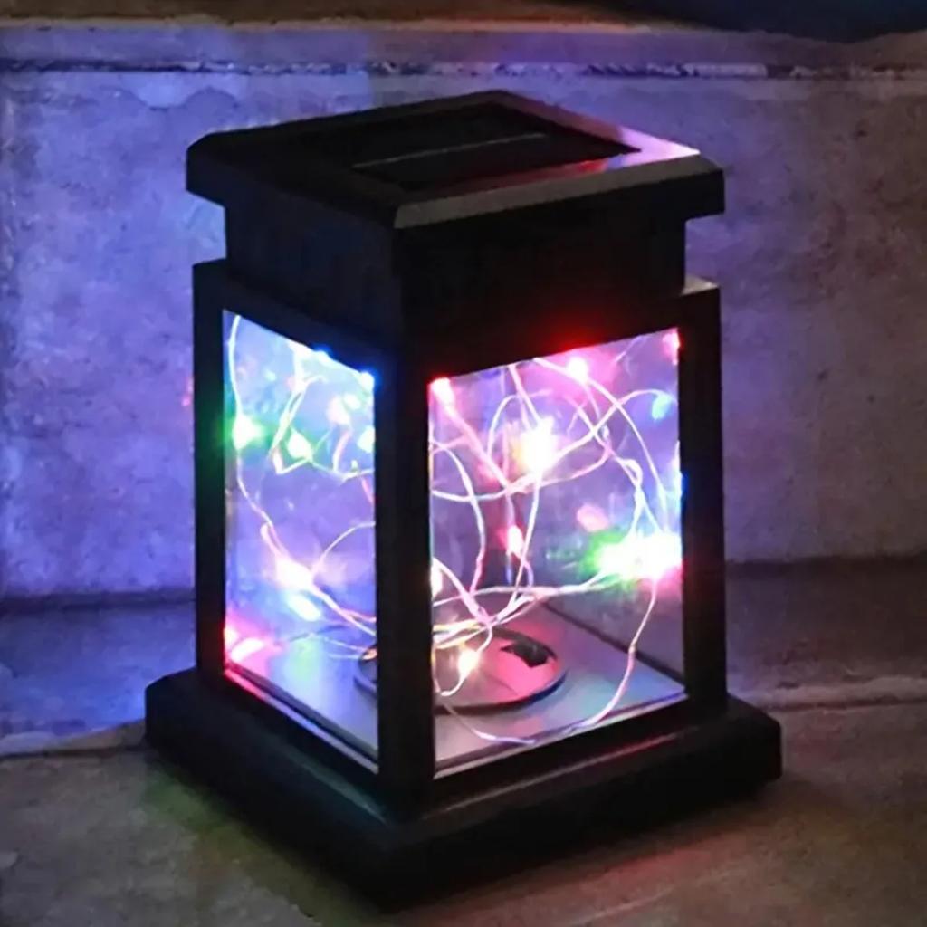 Solar Lights Outdoor Pendant Lights Copper Wire String Lights LED Solar Lights Decorative Lighting with Hooks for Patio,Garden