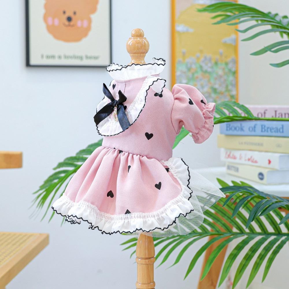 Cute Pet Puppy Clothing Breathable Dog Fluffy Skirt Stylish Dog Princess Dress  Birthday Party