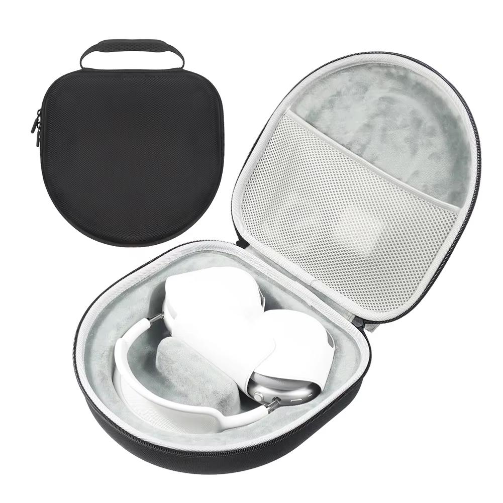 Headphone Travel Case with Mesh Pocket Portable Storage Bag Shockproof EVA Headphone Carrying Case for Apple AirPods Max Headset