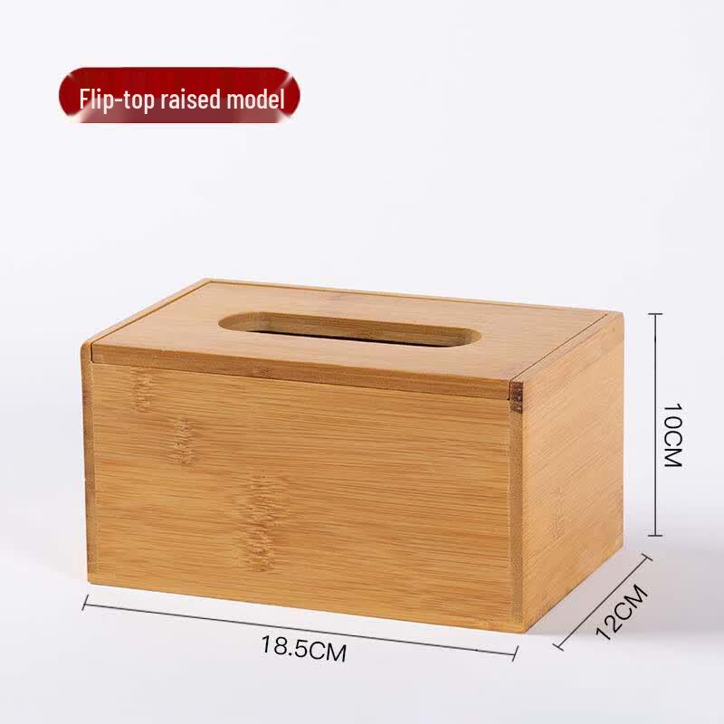 Bamboo Wood Tissue Box