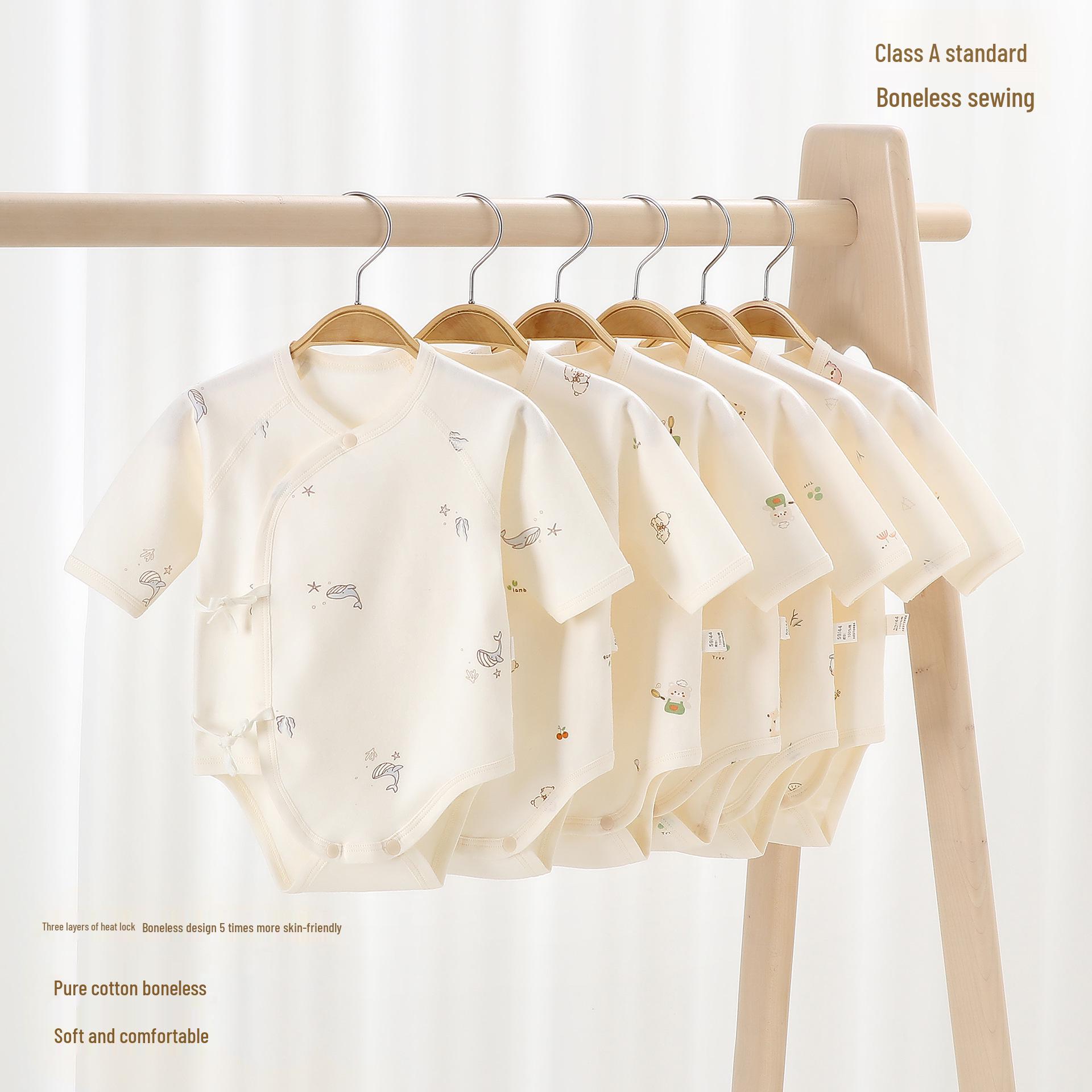 

Spring & Autumn Pure Cotton Baby Triangle Romper 59cm (8-12 lbs)