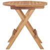 VidaXL Folding Garden Table 50x50x50 Cm, Solid Teak Wood