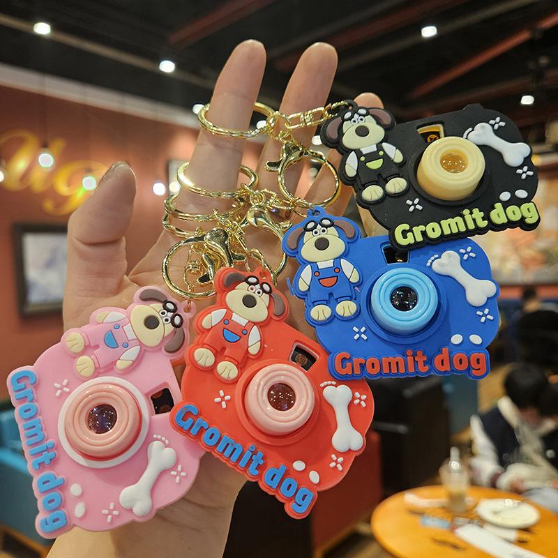 Niedliche Mini-Projektionskamera Cartoon Leuchtendes Projektionslicht Damenhandtasche Schlüsselanhänger Anhänger