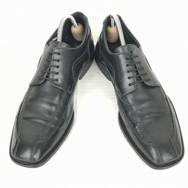 German Brand LLOYD Heavy Leather Swirl Moc Dress Business Shoes Size 27.0 Black(USED)